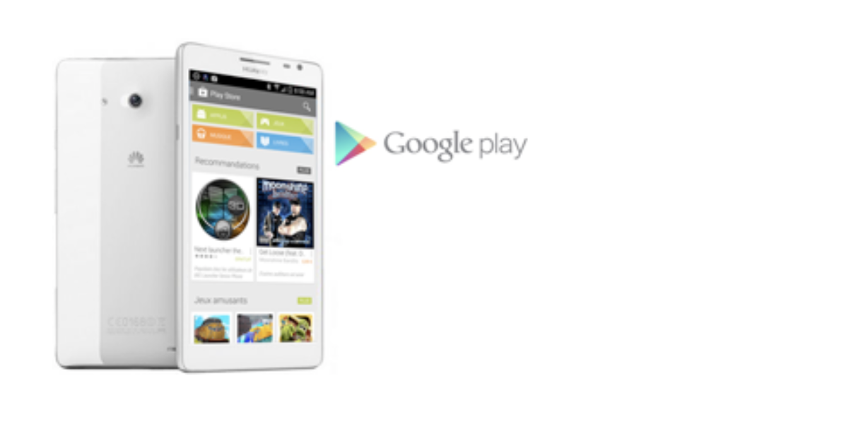 Smartphone affichant le PlayStore